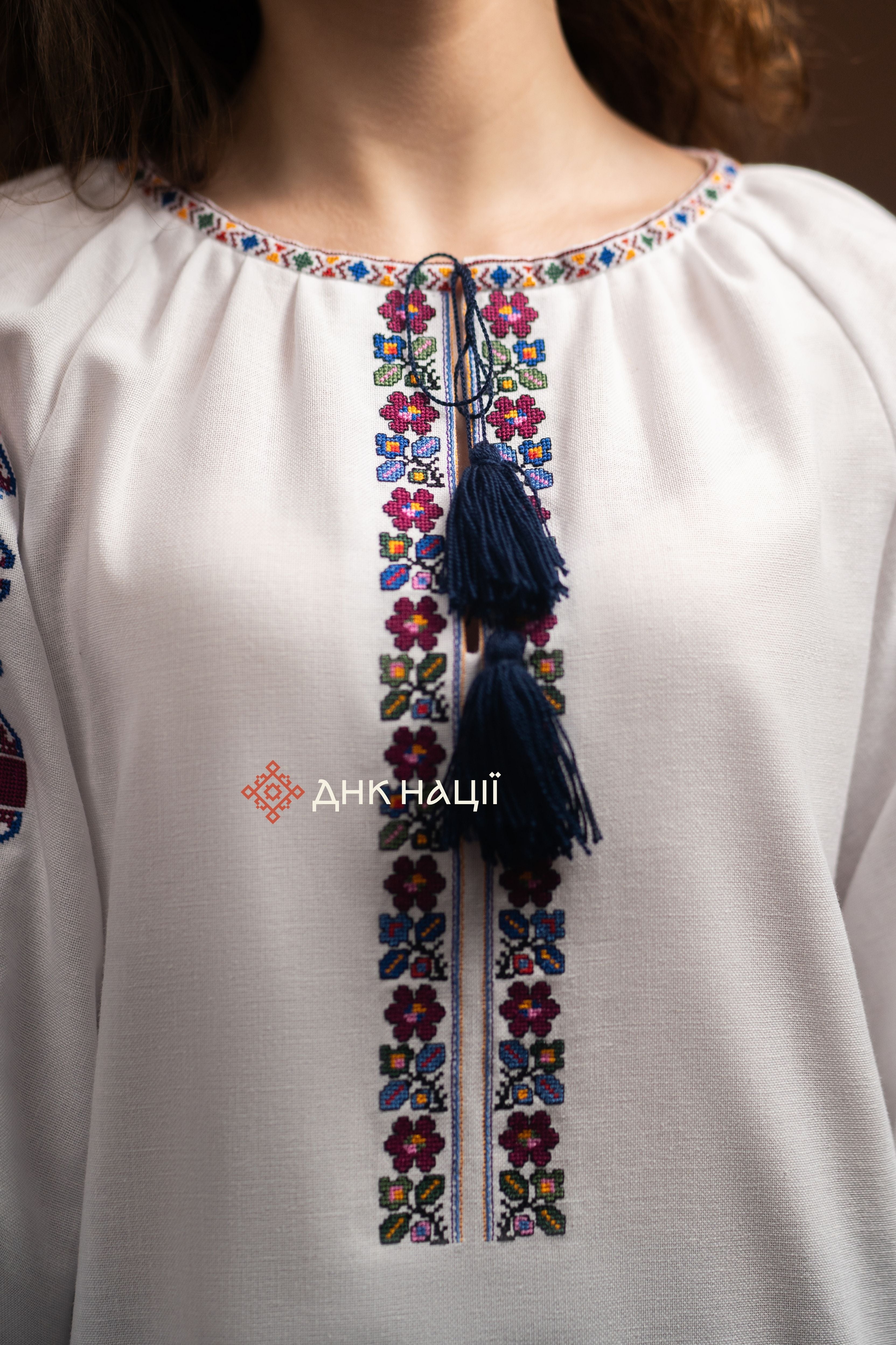 Women’s Embroidered Blouse “Koketka (1)” (White)