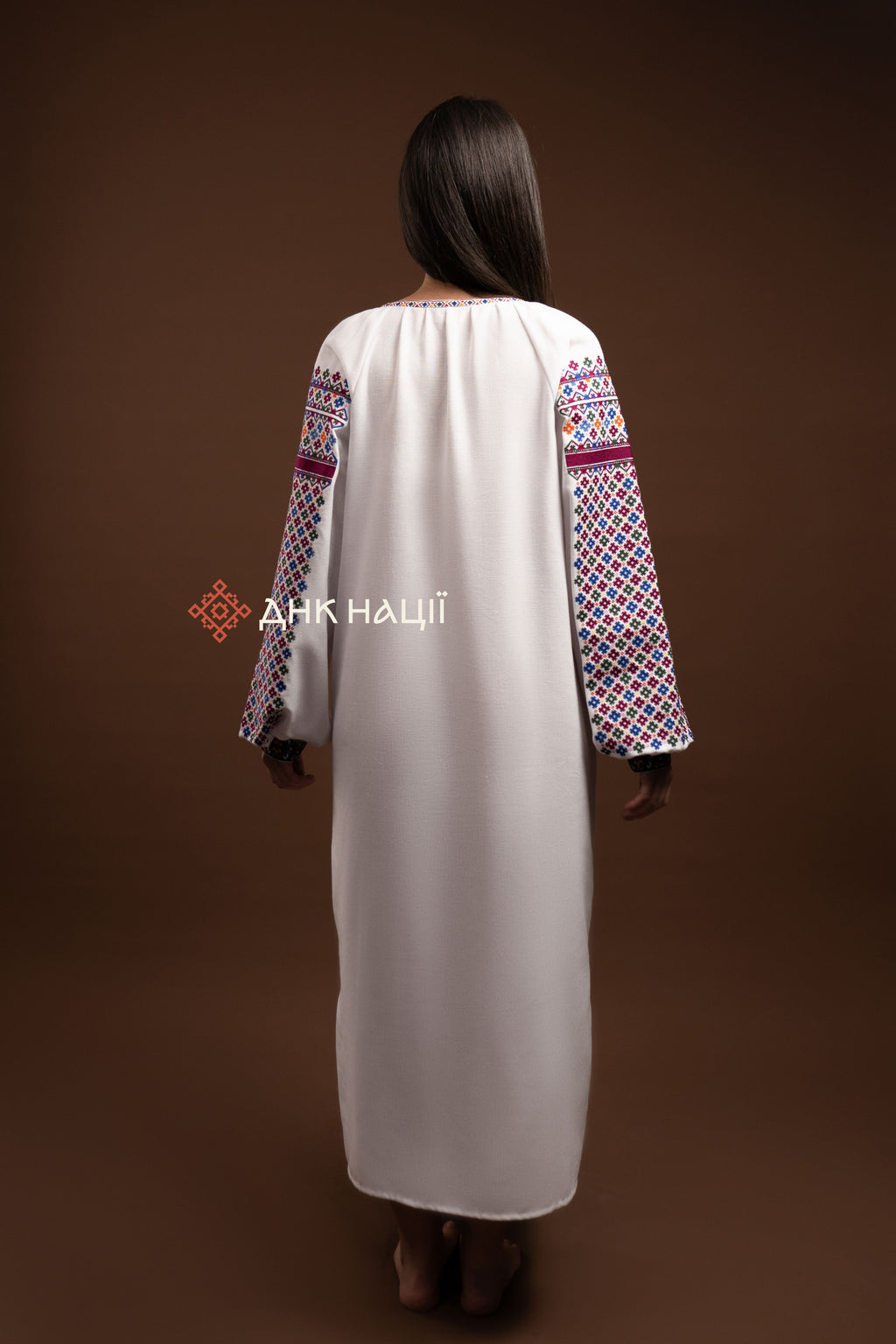 Embroidered Dress “Koketka (1)” (White)
