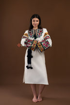 Вишита сукня "Рута (1)"(молочна)