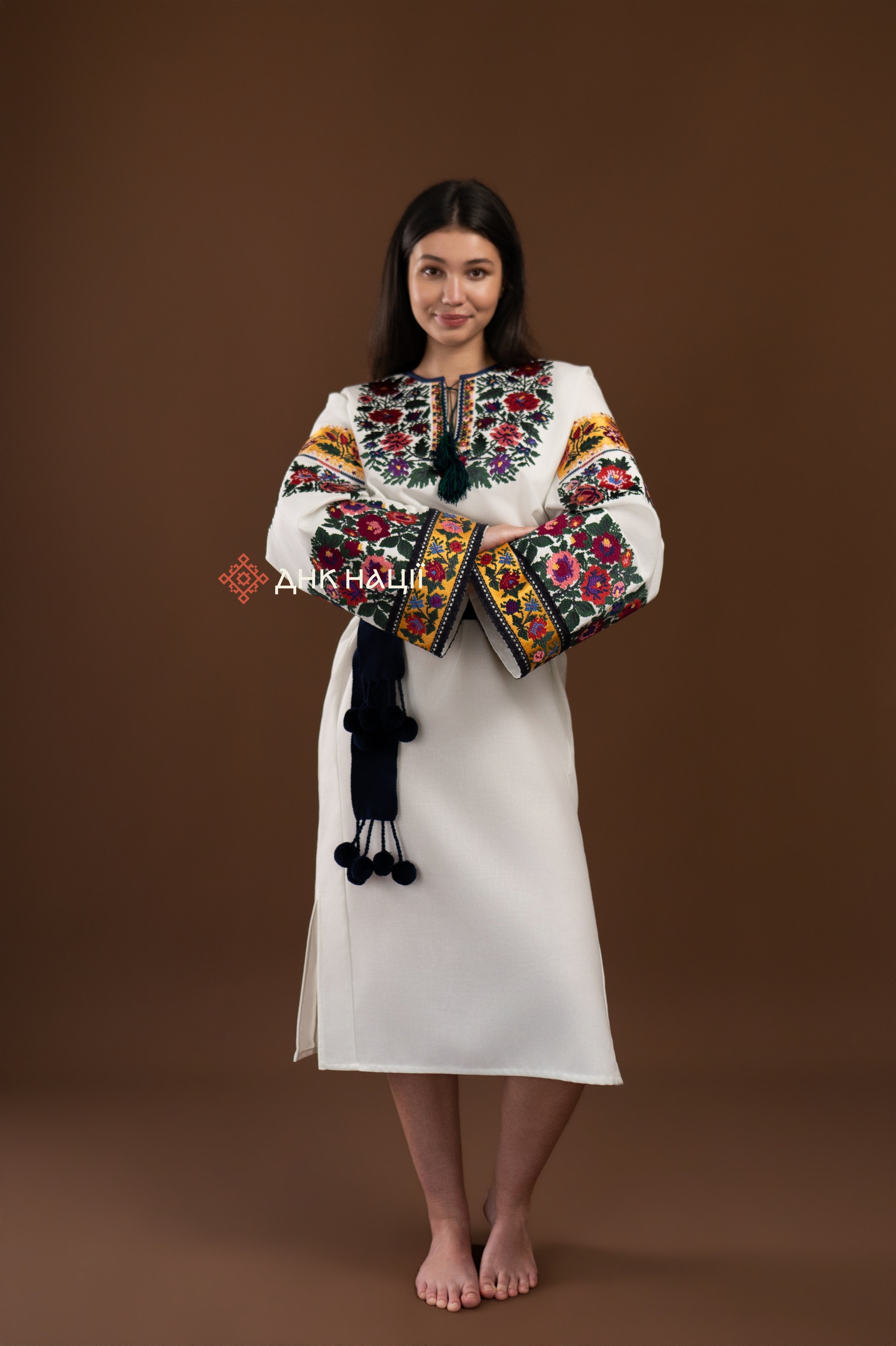 Вишита сукня "Рута (1)"(молочна)