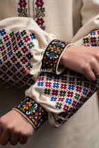 Вишита сукня "Кокетка (2)"(бежева)