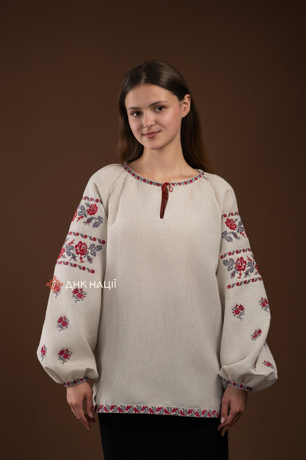 Вишиванка жіноча "Ликерія (2)"(сіра)