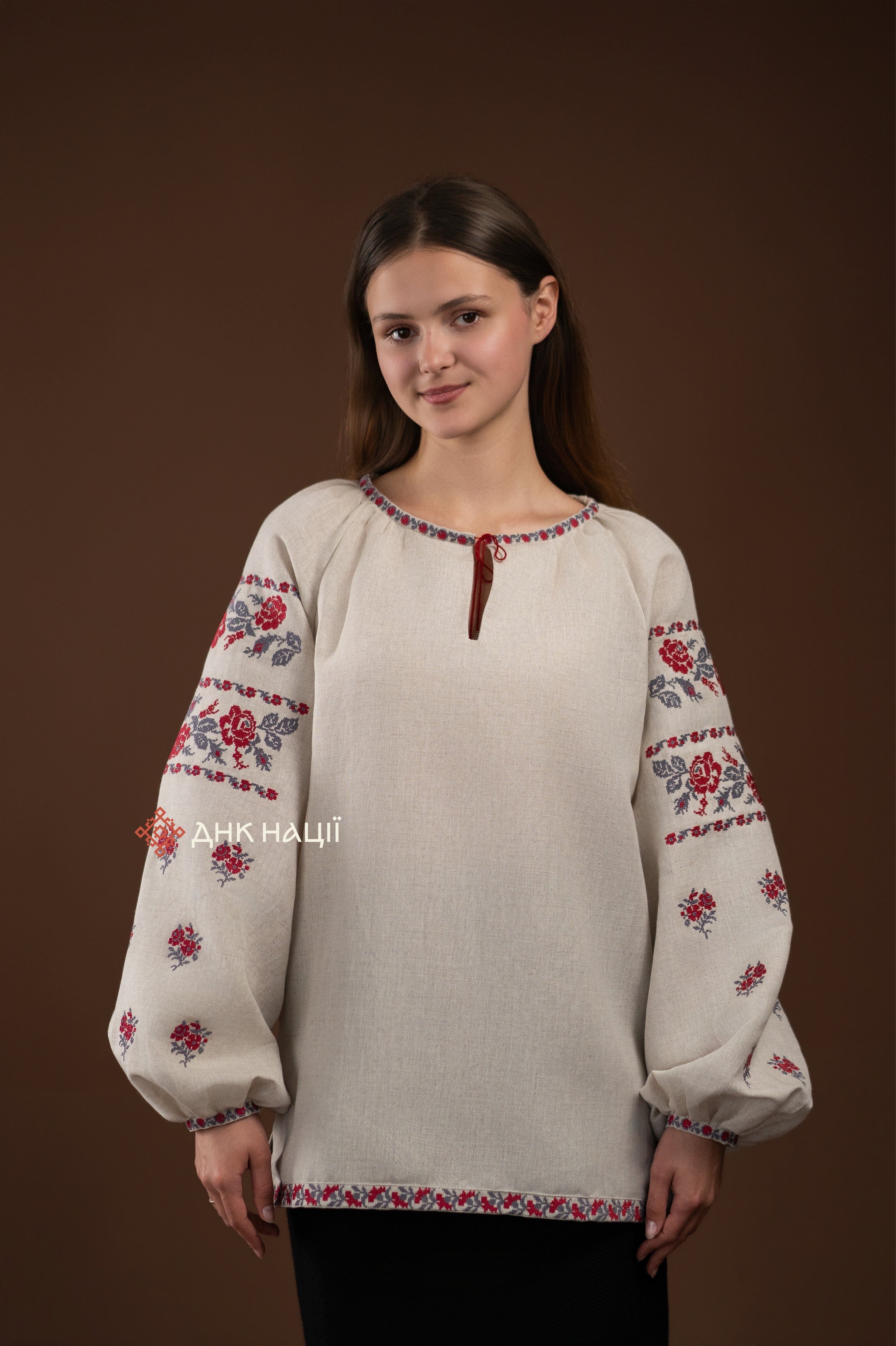 Вишиванка жіноча "Ликерія (2)"(сіра)
