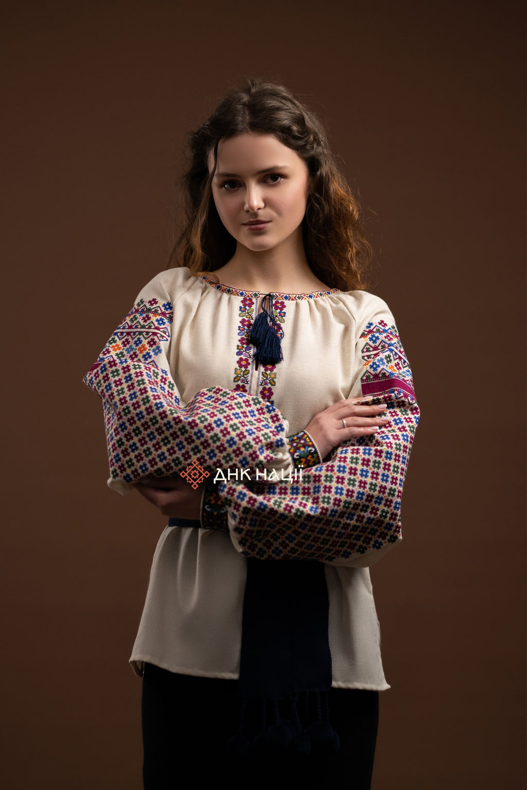 Вишиванка жіноча "Кокетка (2)"(бежева)