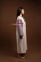 Вишита сукня "Кокетка (2)"(бежева)