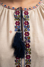 Вишита сукня "Кокетка (2)"(бежева)