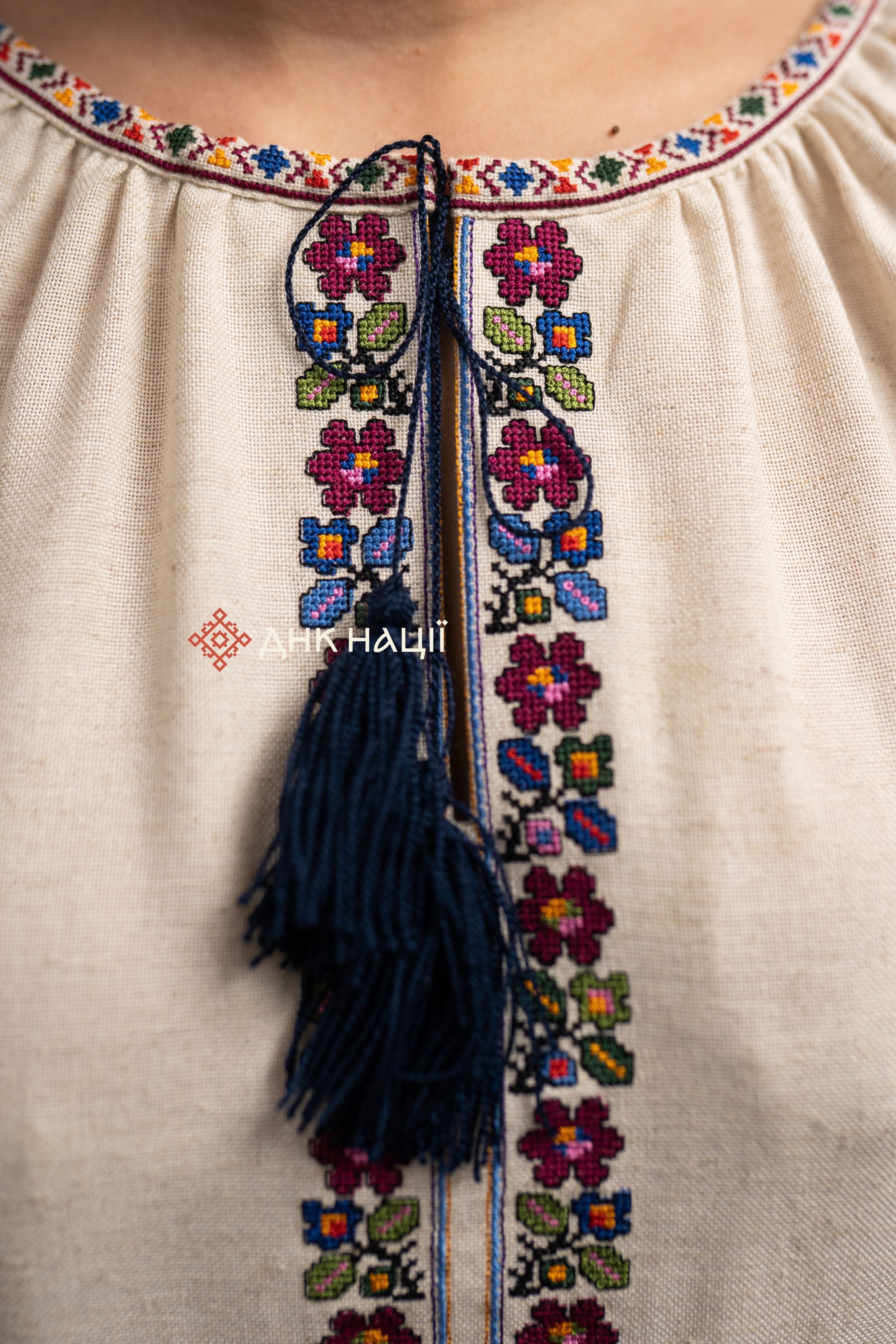 Вишита сукня "Кокетка (2)"(бежева)