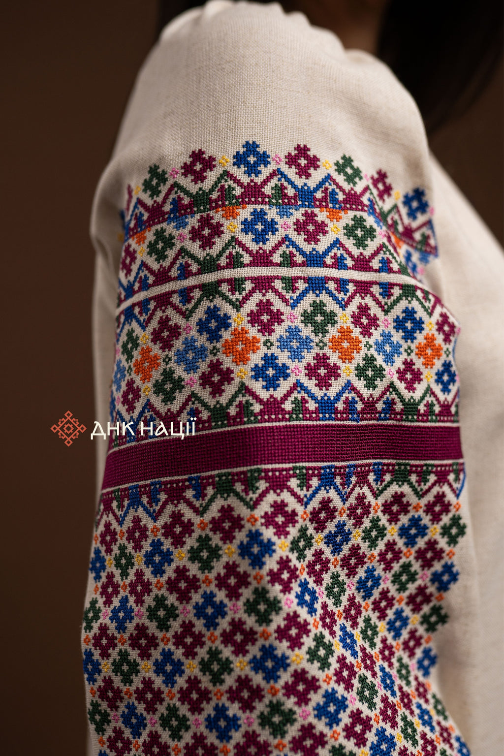 Вишита сукня "Кокетка (2)"(бежева)