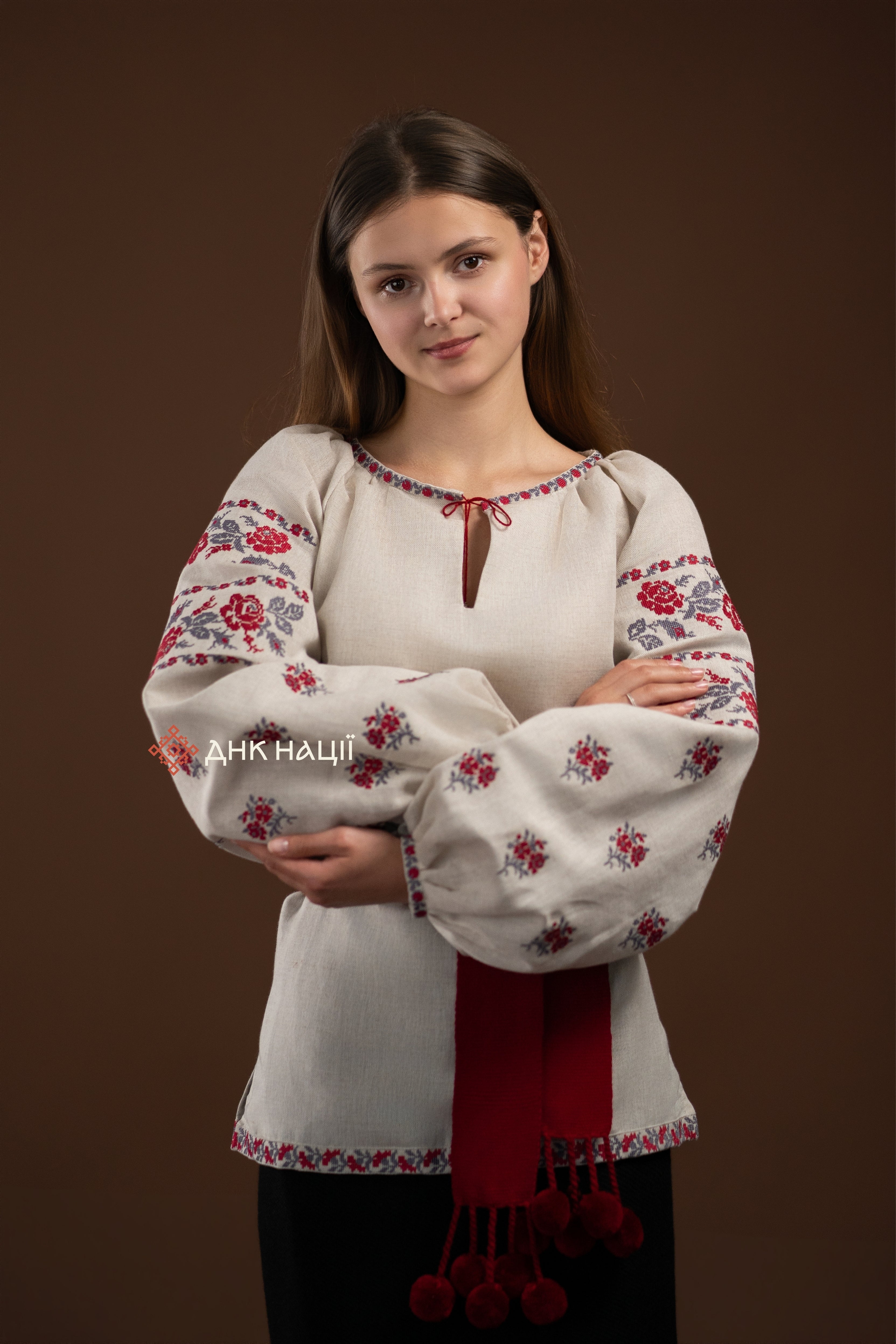 Вишиванка жіноча "Ликерія (2)"(сіра)