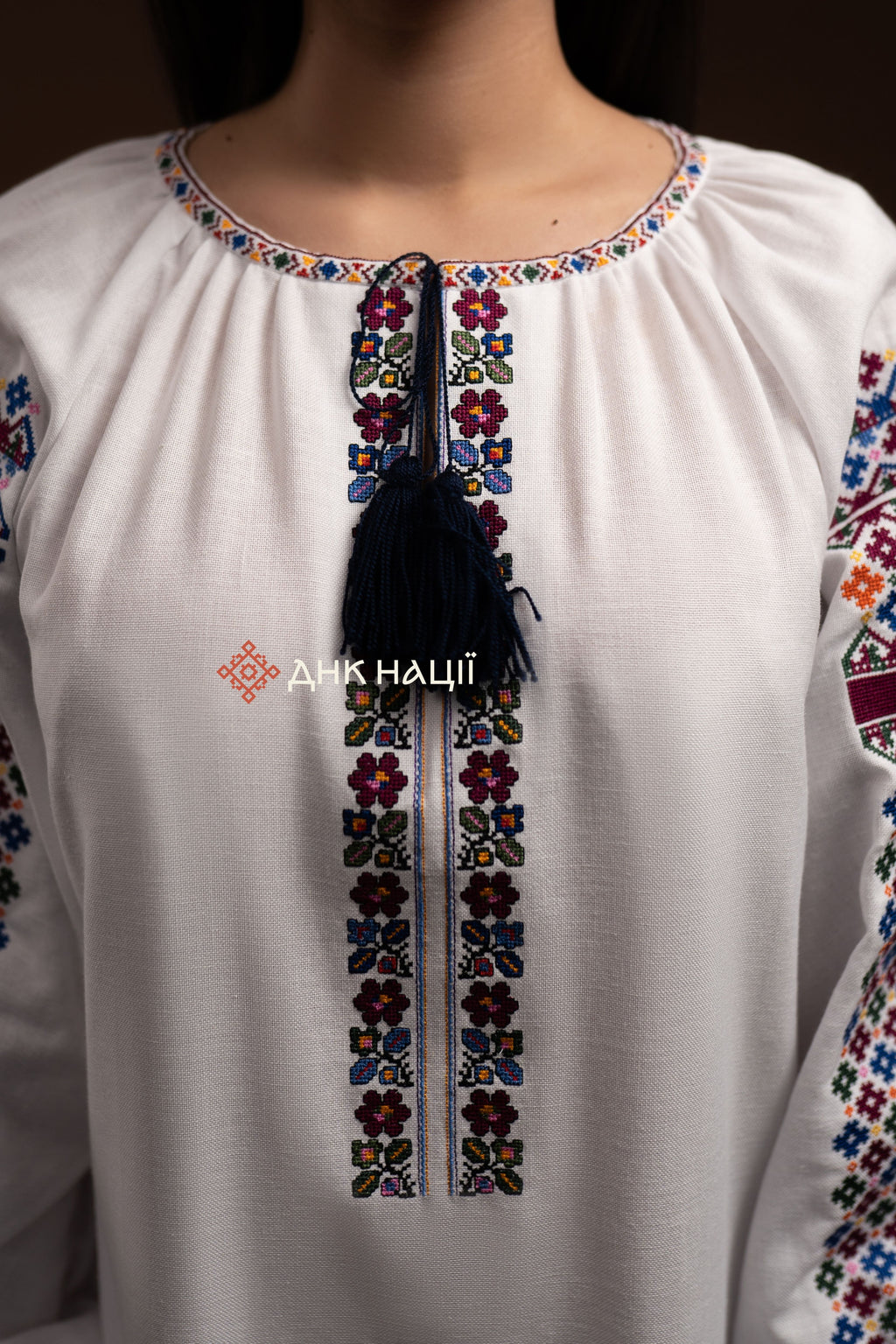 Embroidered Dress “Koketka (1)” (White)