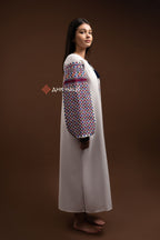 Embroidered Dress “Koketka (1)” (White)