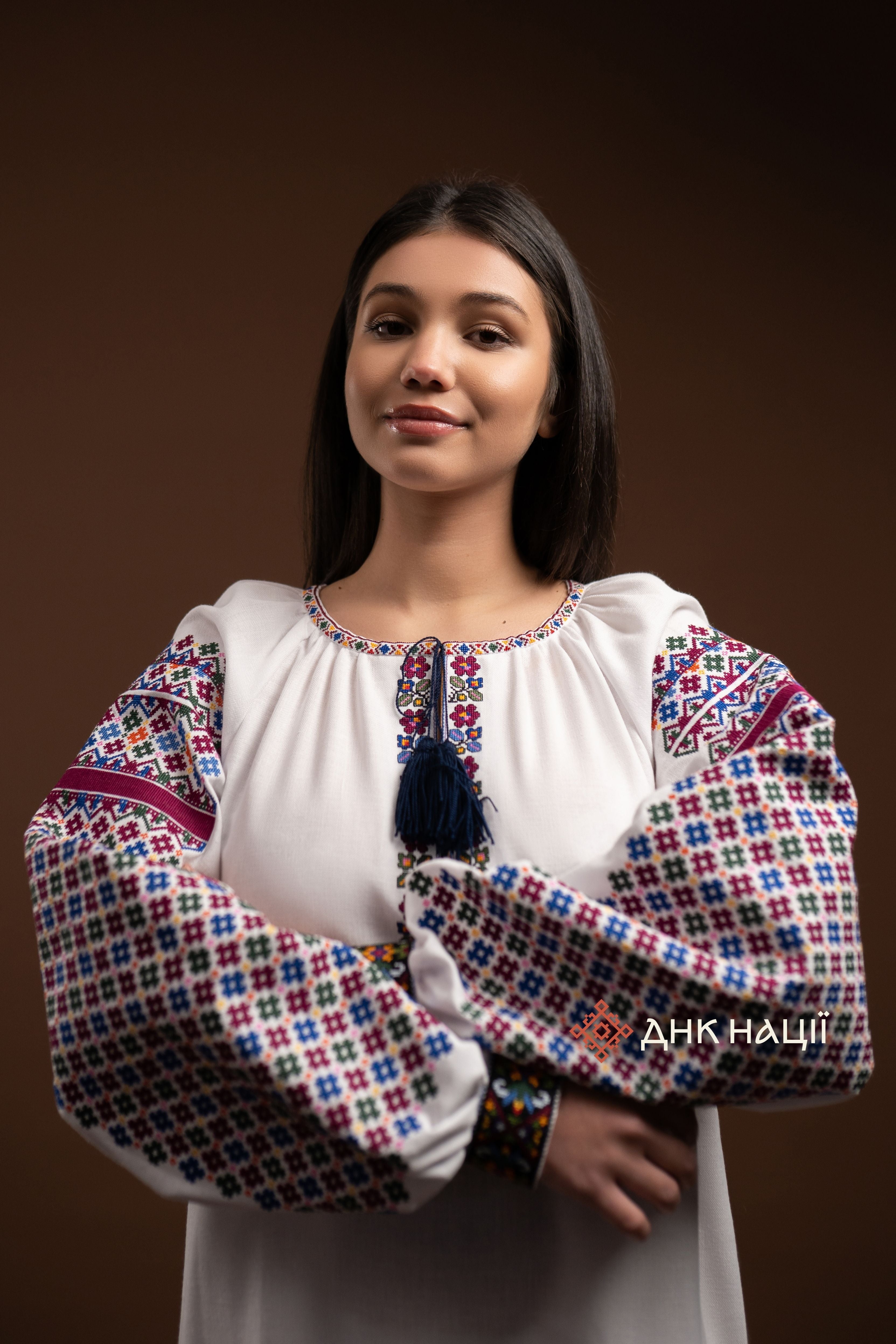 Вишита сукня "Кокетка (1)"(біла)