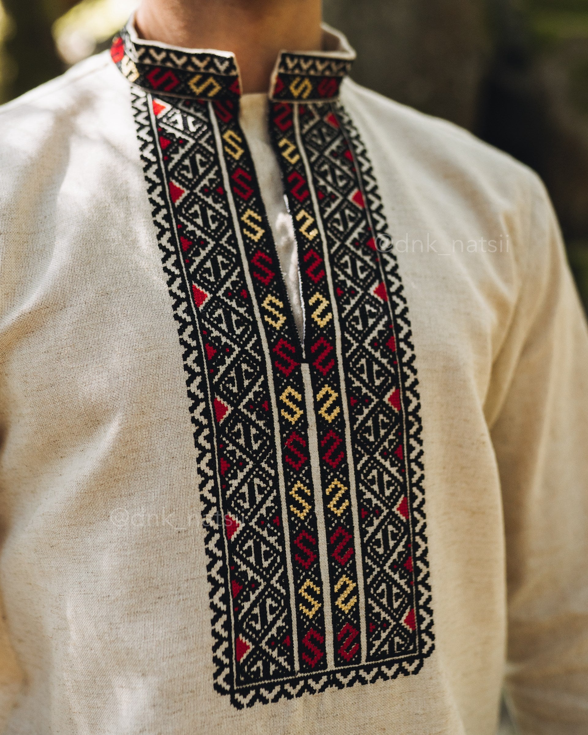 Вишиванка чоловіча "Черемош (1)"(бежева)