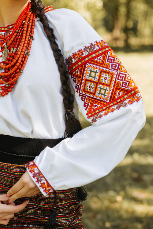 Вишиванка жіноча "Закарпатська (1)"(біла)