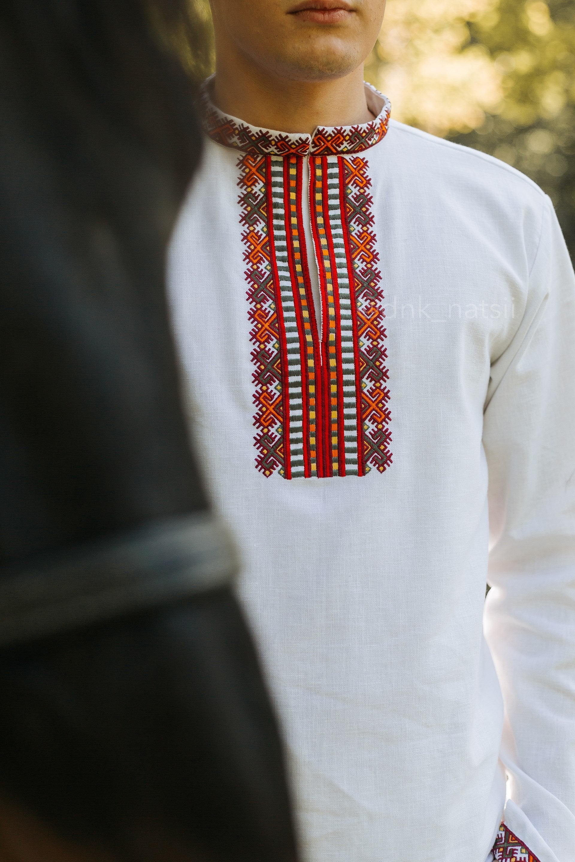 Вишиванка чоловіча "Закарпатська (1)"(біла)