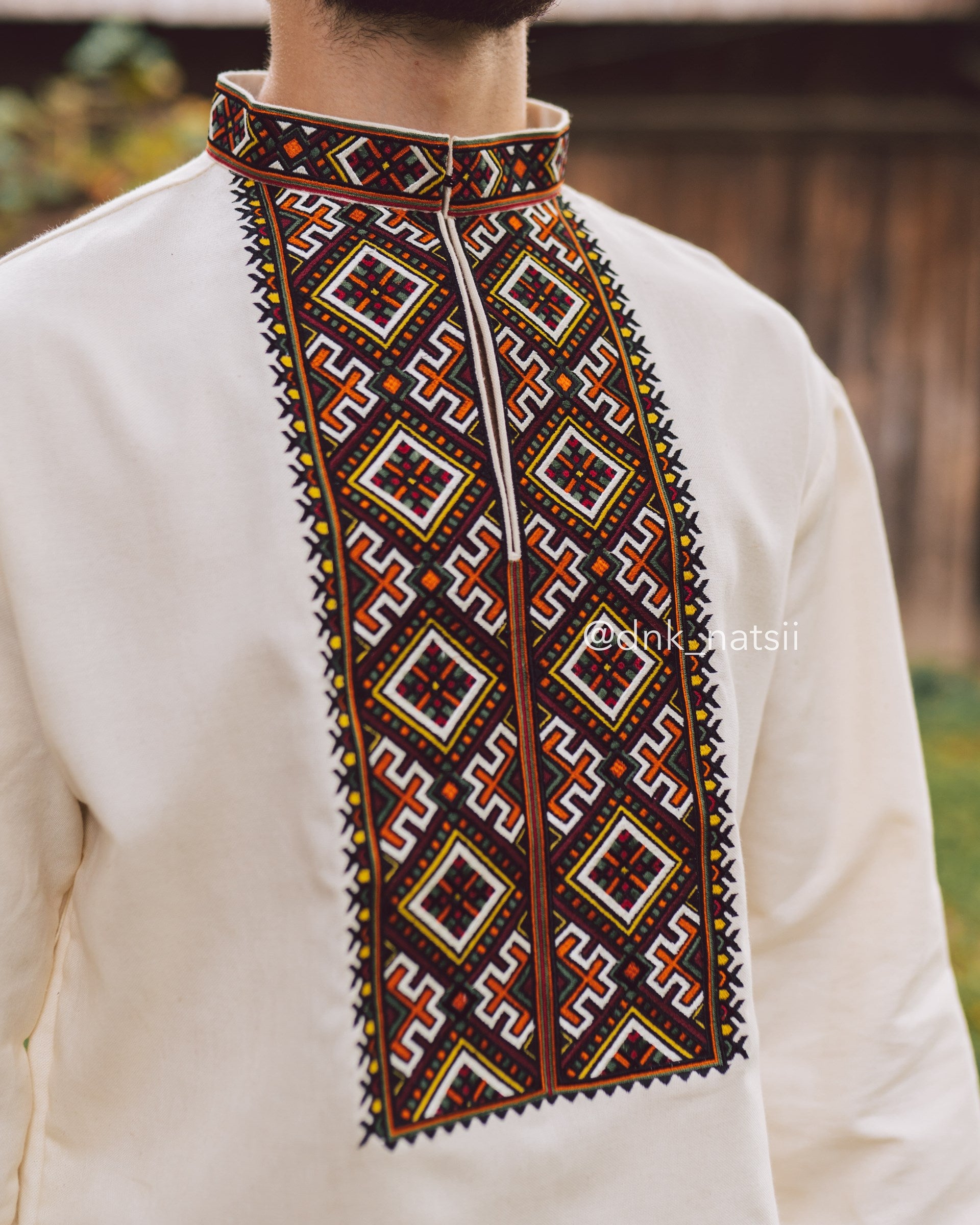 Вишиванка чоловіча "Добробут (1)"(молочна)