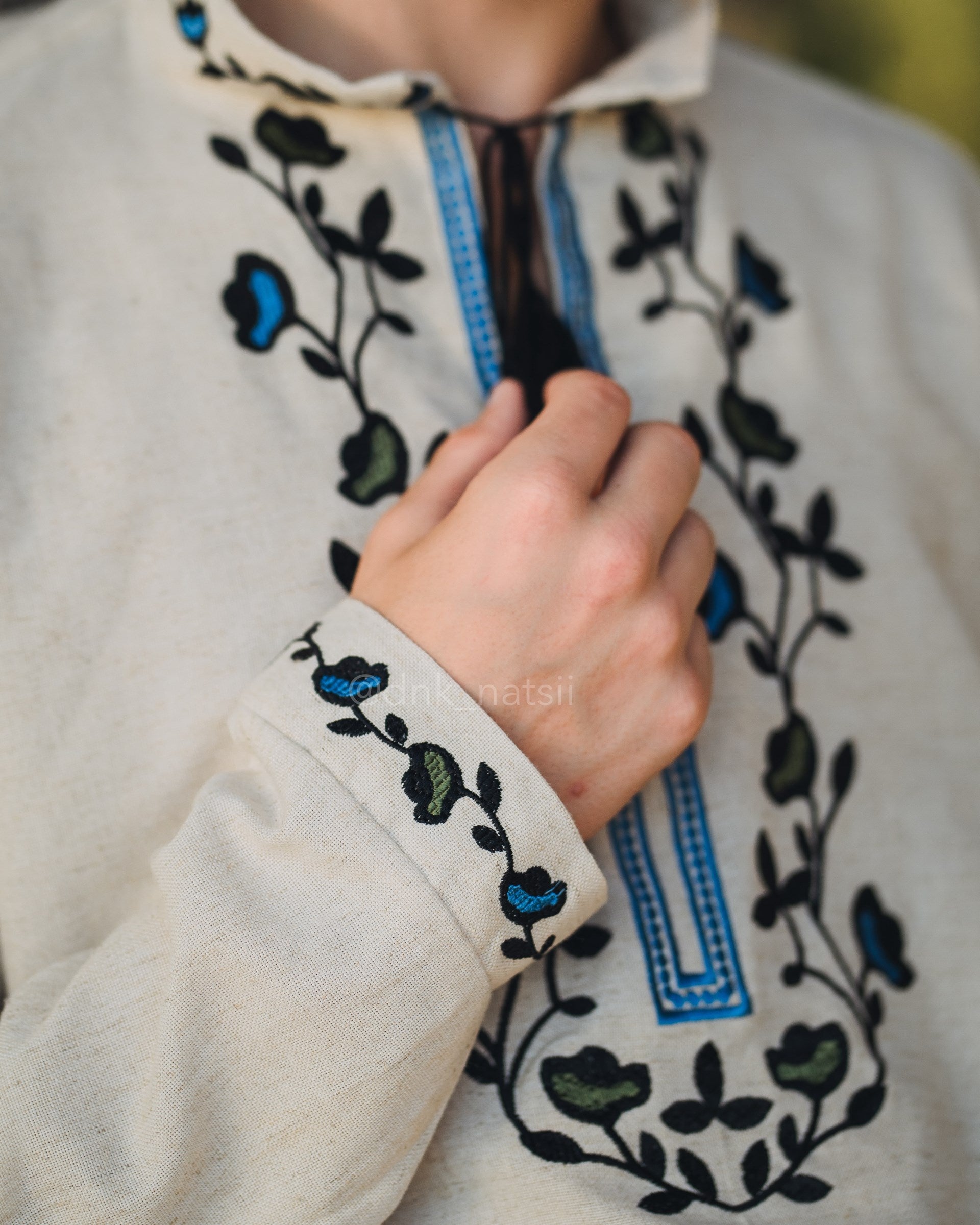 Вишиванка чоловіча "Борщівська"(сіра)