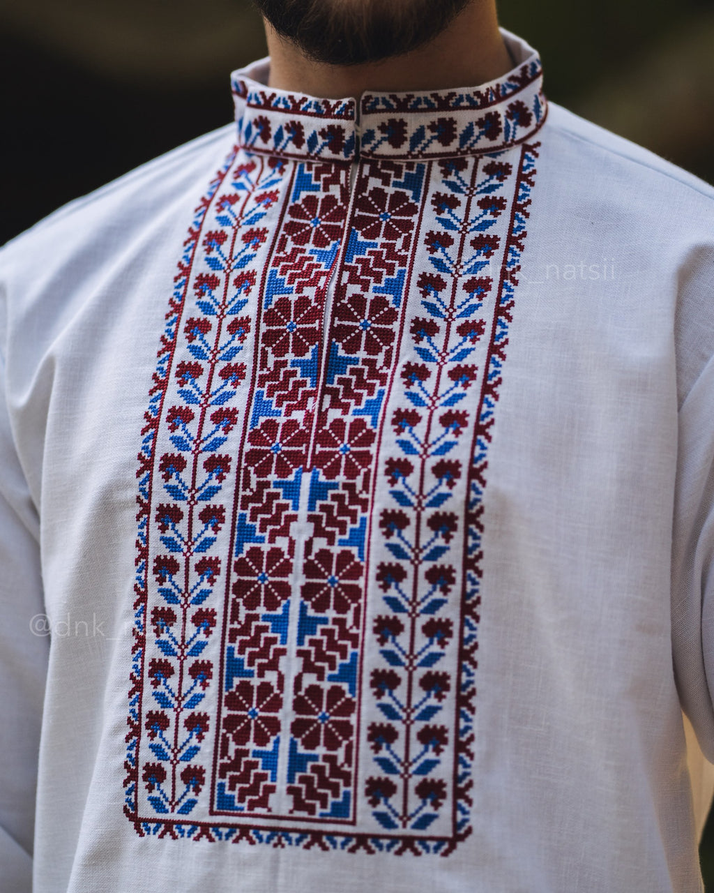 Вишиванка чоловіча "Слобожанщина"(біла)