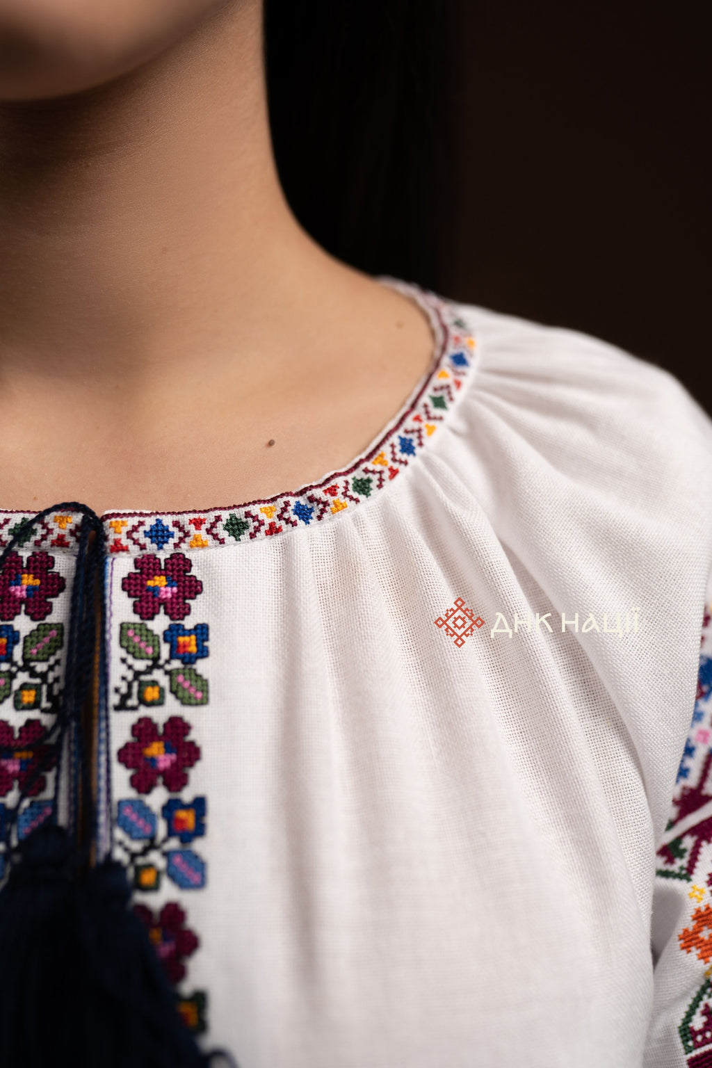 Embroidered Dress “Koketka (1)” (White)