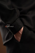 Men's Vyshyvanka "Desna (2)" (black)