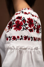 Embroidered Dress “Zlahoda (1)” (White)