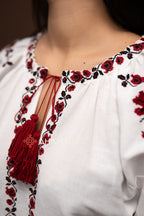 Embroidered Dress “Zlahoda (1)” (White)