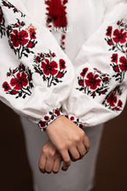 Embroidered Dress “Zlahoda (1)” (White)