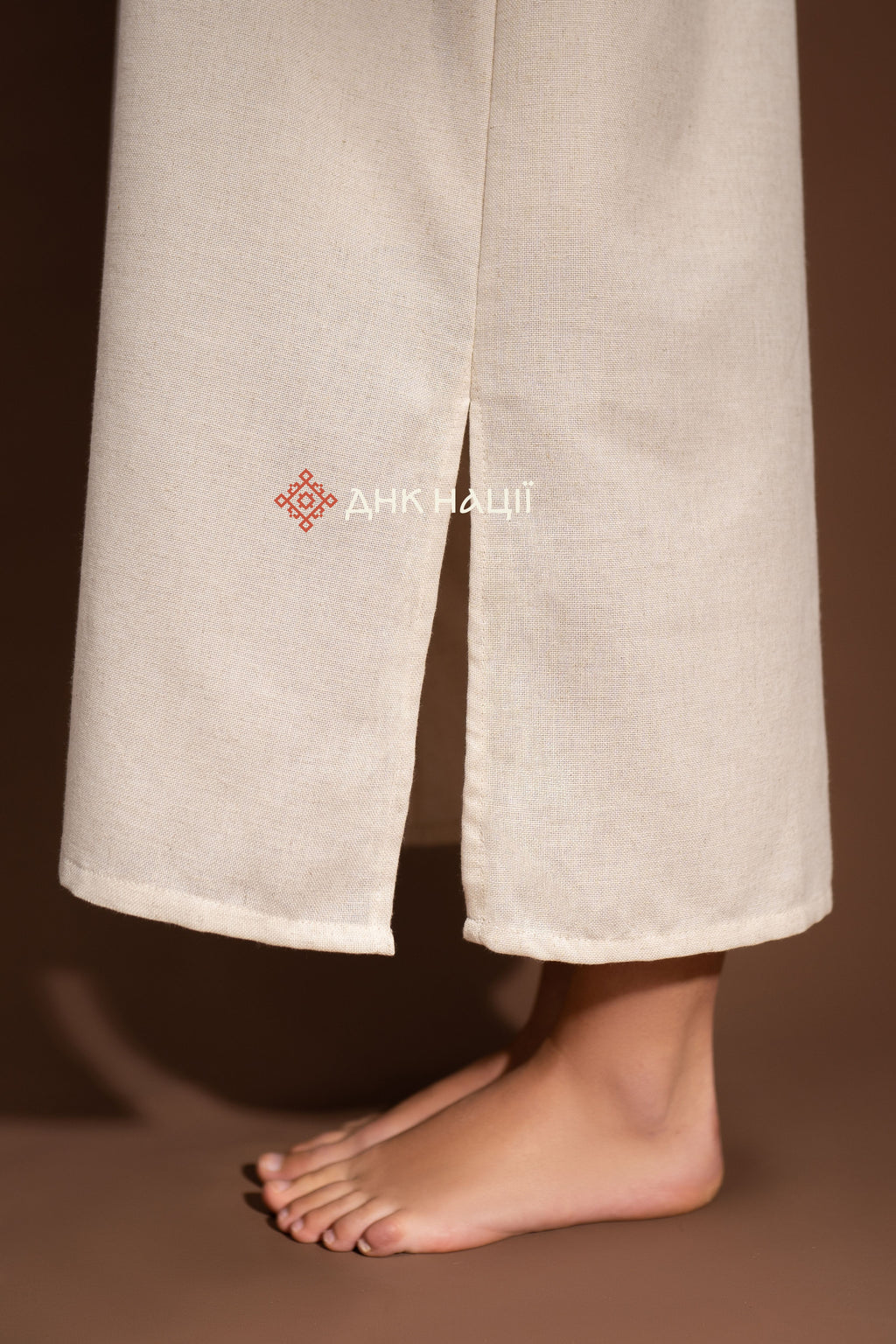 Embroidered Dress “Zlahoda (2)” (Beige)