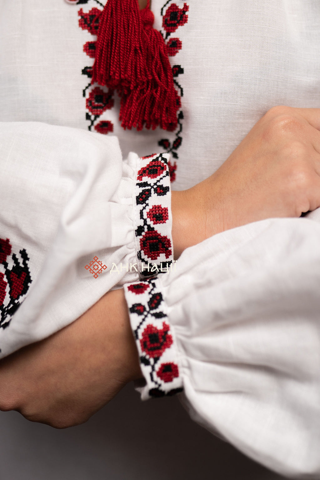 Embroidered Dress “Zlahoda (1)” (White)