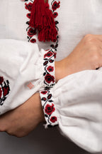 Embroidered Dress “Zlahoda (1)” (White)