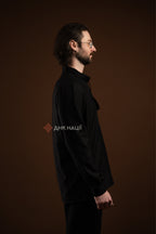 Men's Vyshyvanka "Desna (2)" (black)
