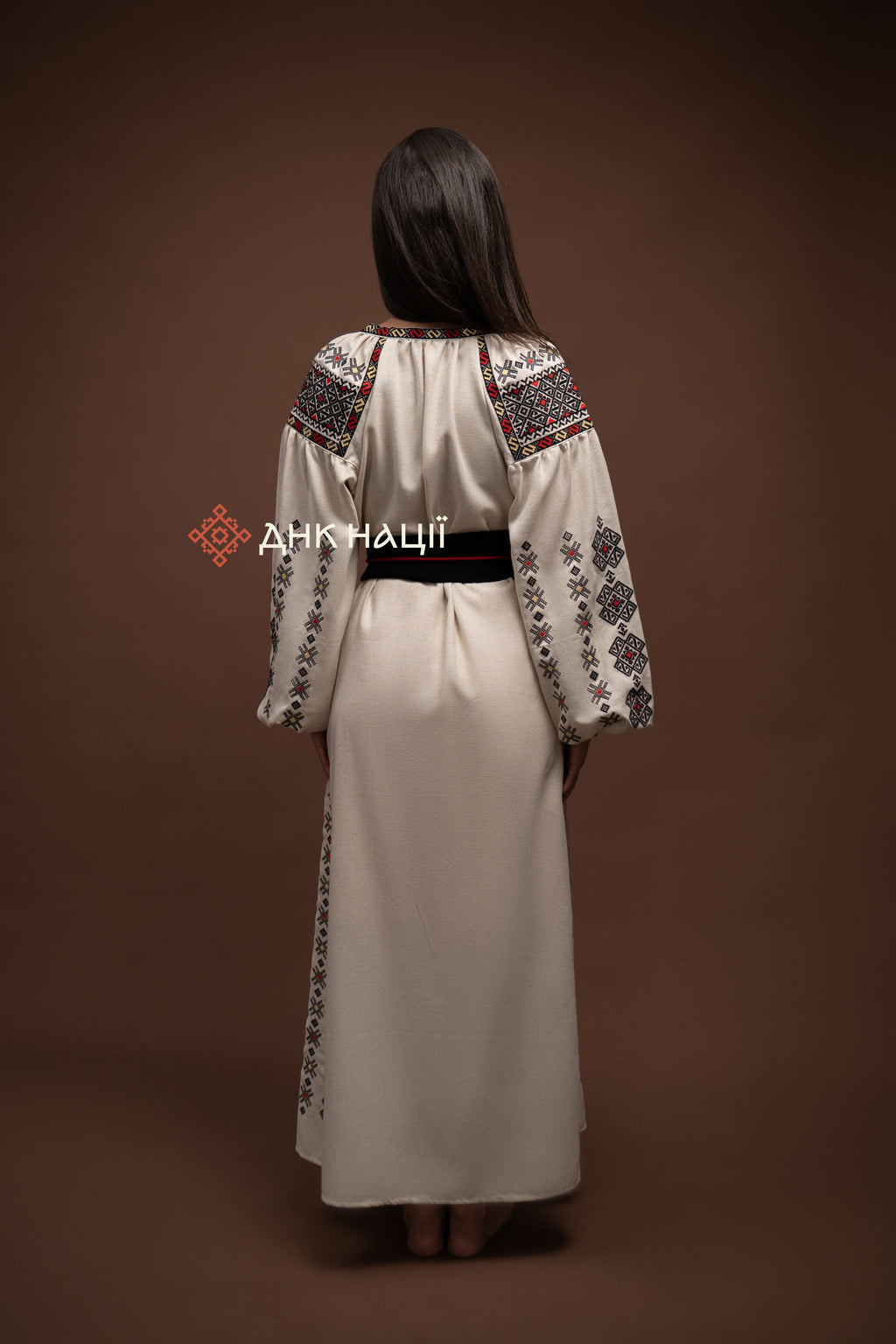 Вишита сукня "Гомін (1)"(бежева)