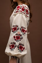 Вишита сукня "Мальва"(бежева)