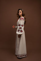 Вишита сукня "Мальва"(бежева)