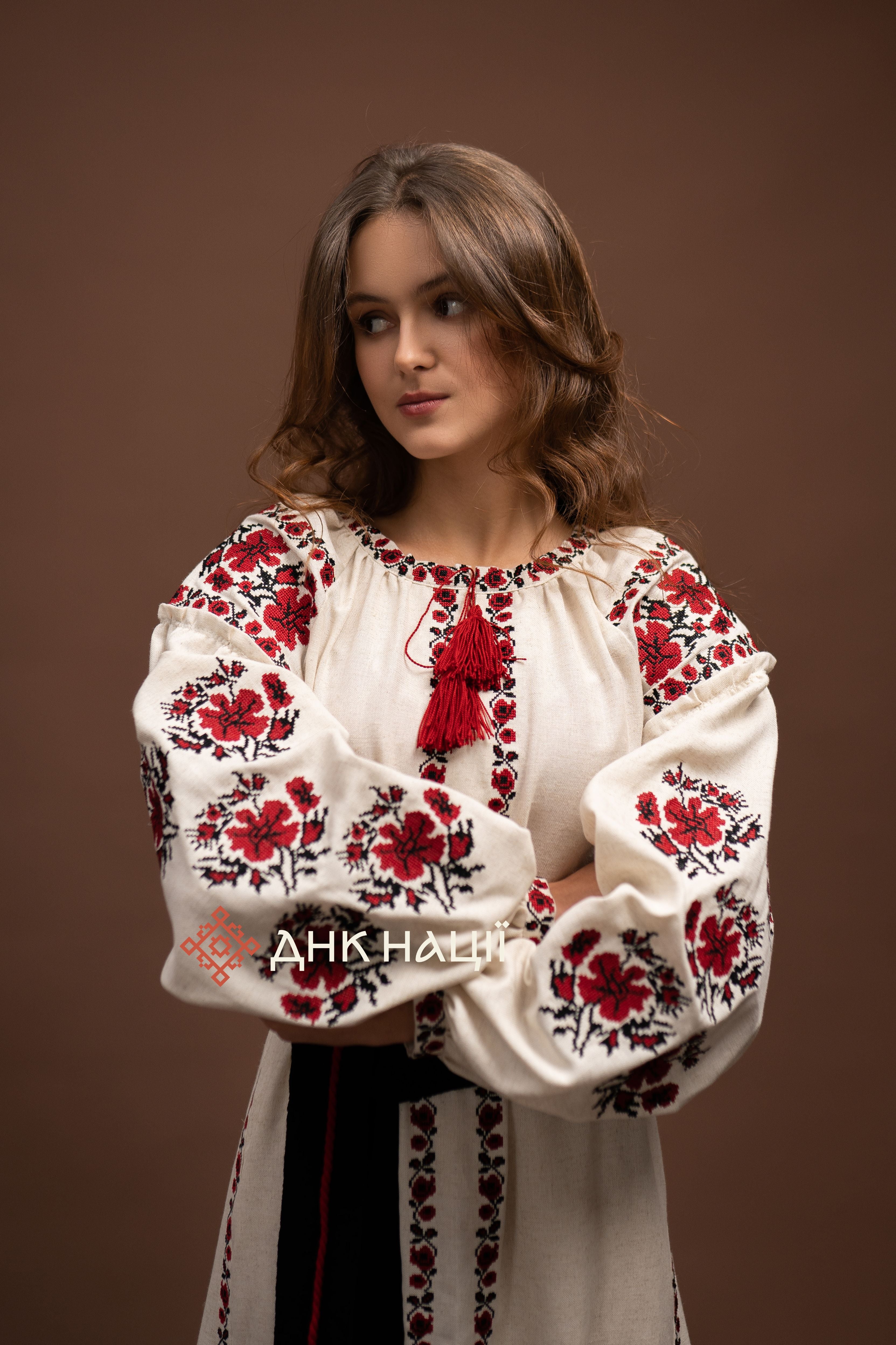 Вишита сукня "Мальва"(бежева)