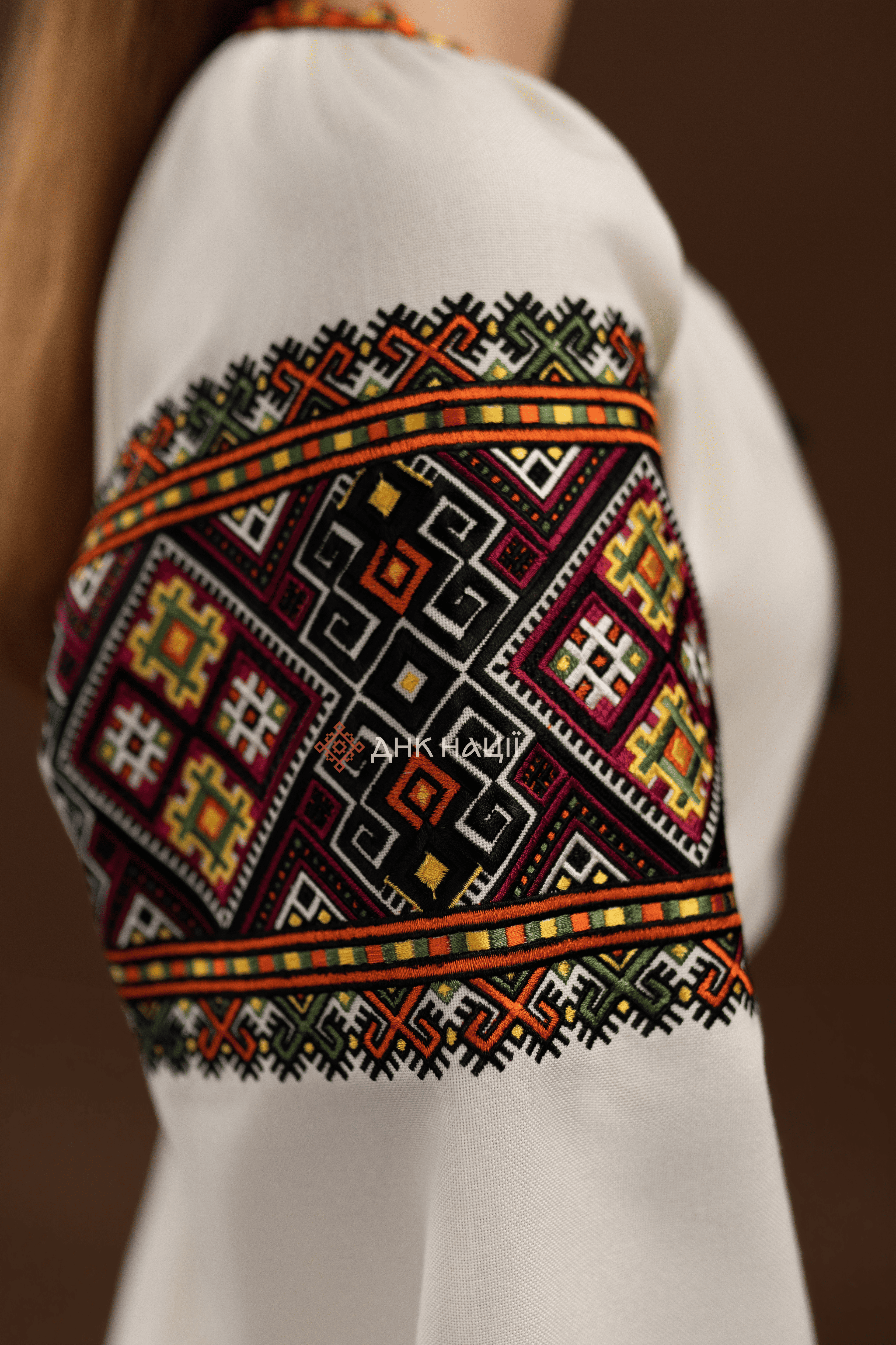 Вишита сукня "Бистриця (2)"(молочна)