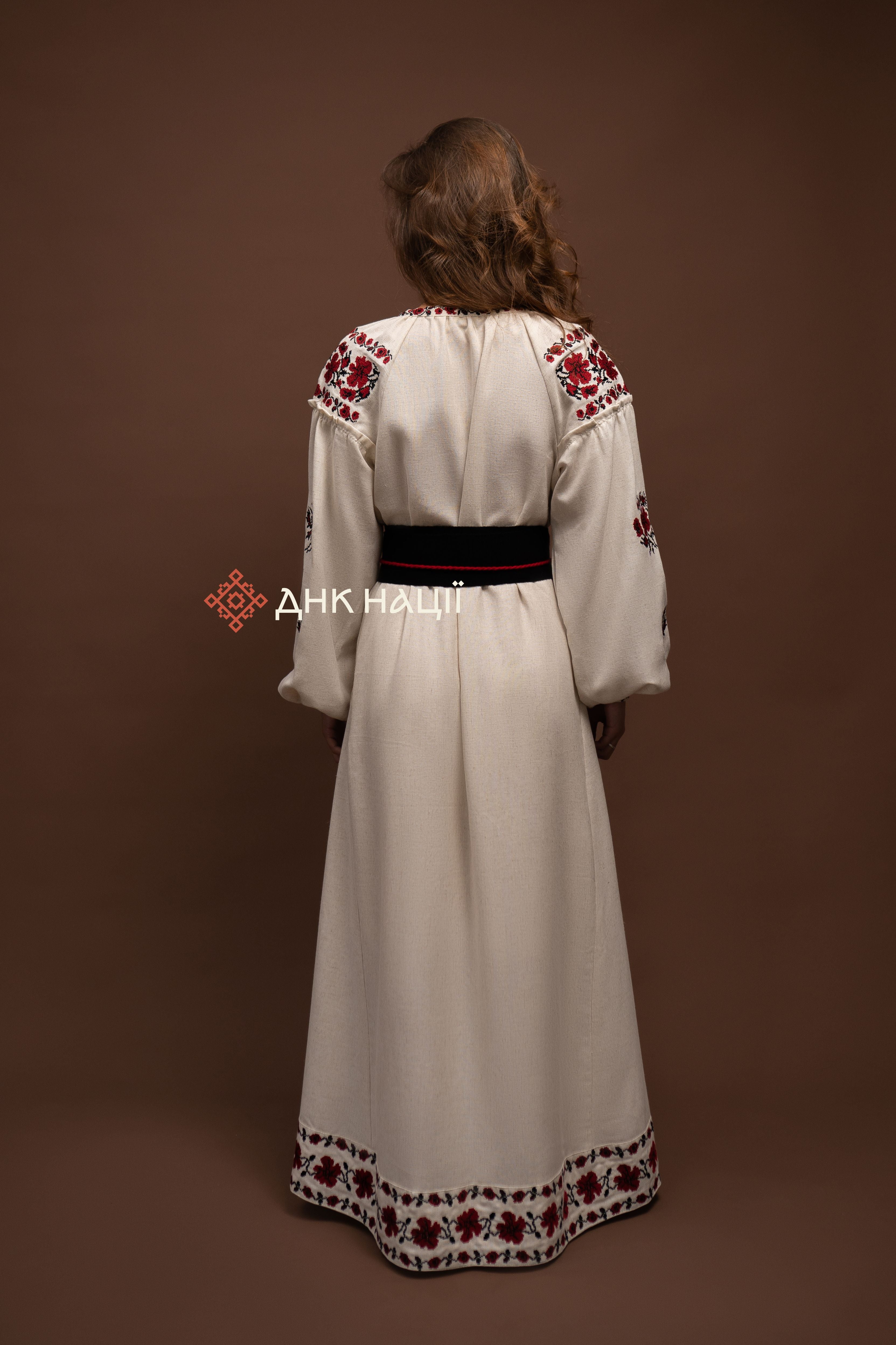 Вишита сукня "Мальва"(бежева)