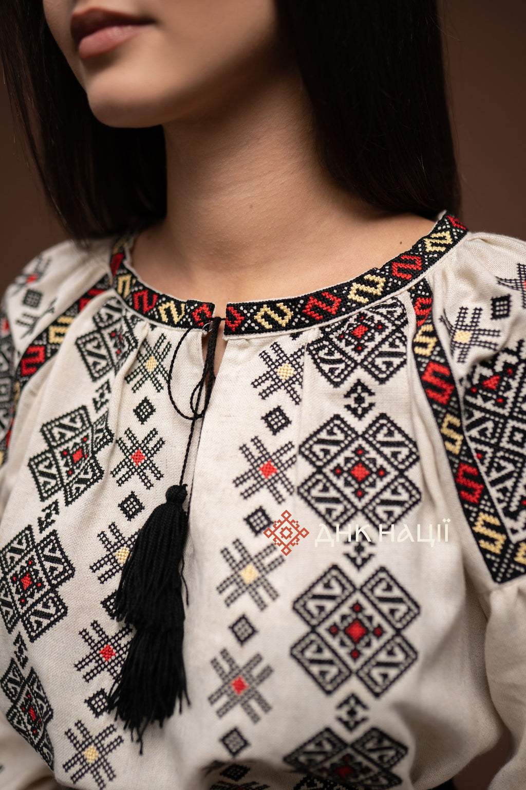 Вишита сукня "Гомін (1)"(бежева)