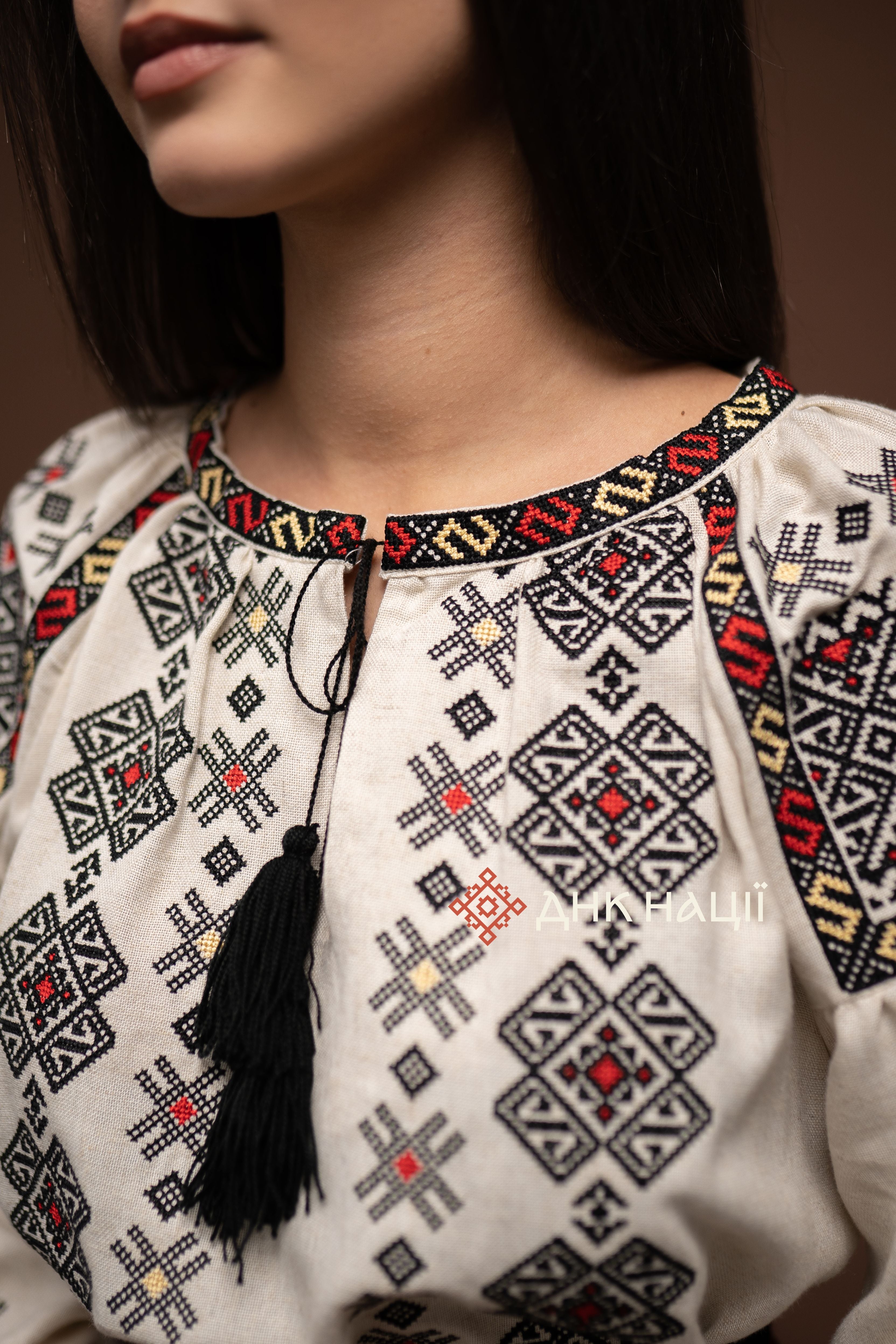 Вишита сукня "Гомін (1)"(бежева)