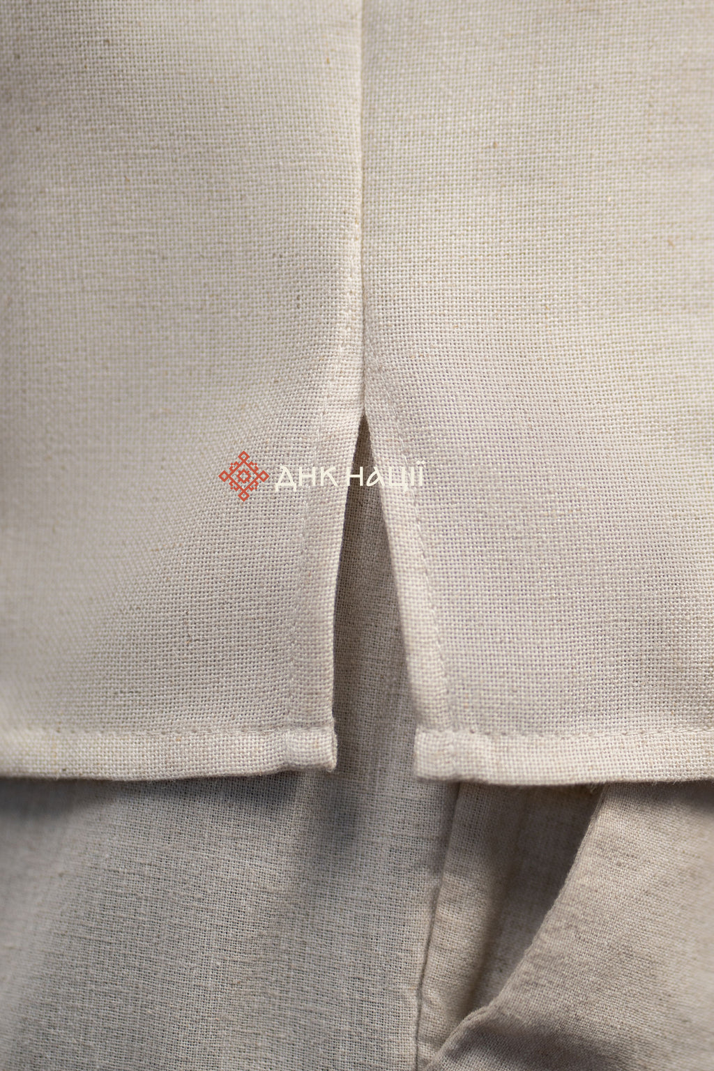 Men’s Embroidered Shirt “Cheremosh (1)” (Beige)