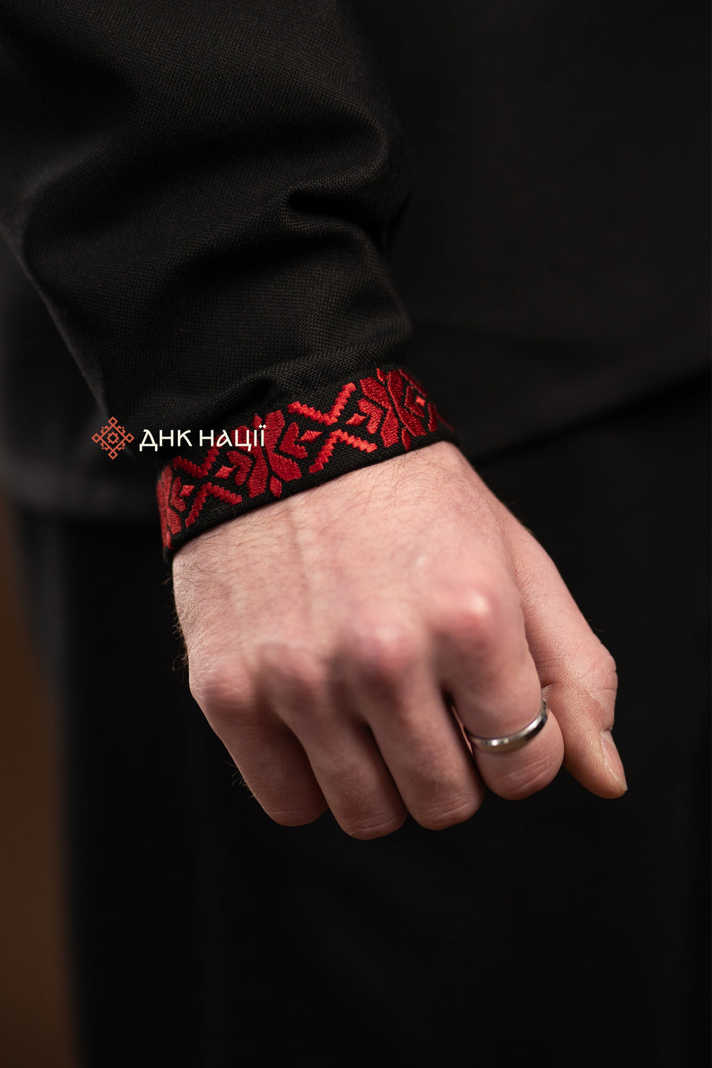 Men's Vyshyvanka "Knyazha (4)" (black)