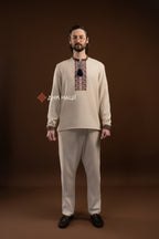 Men's Vyshyvanka "Koketka (2)" (beige)