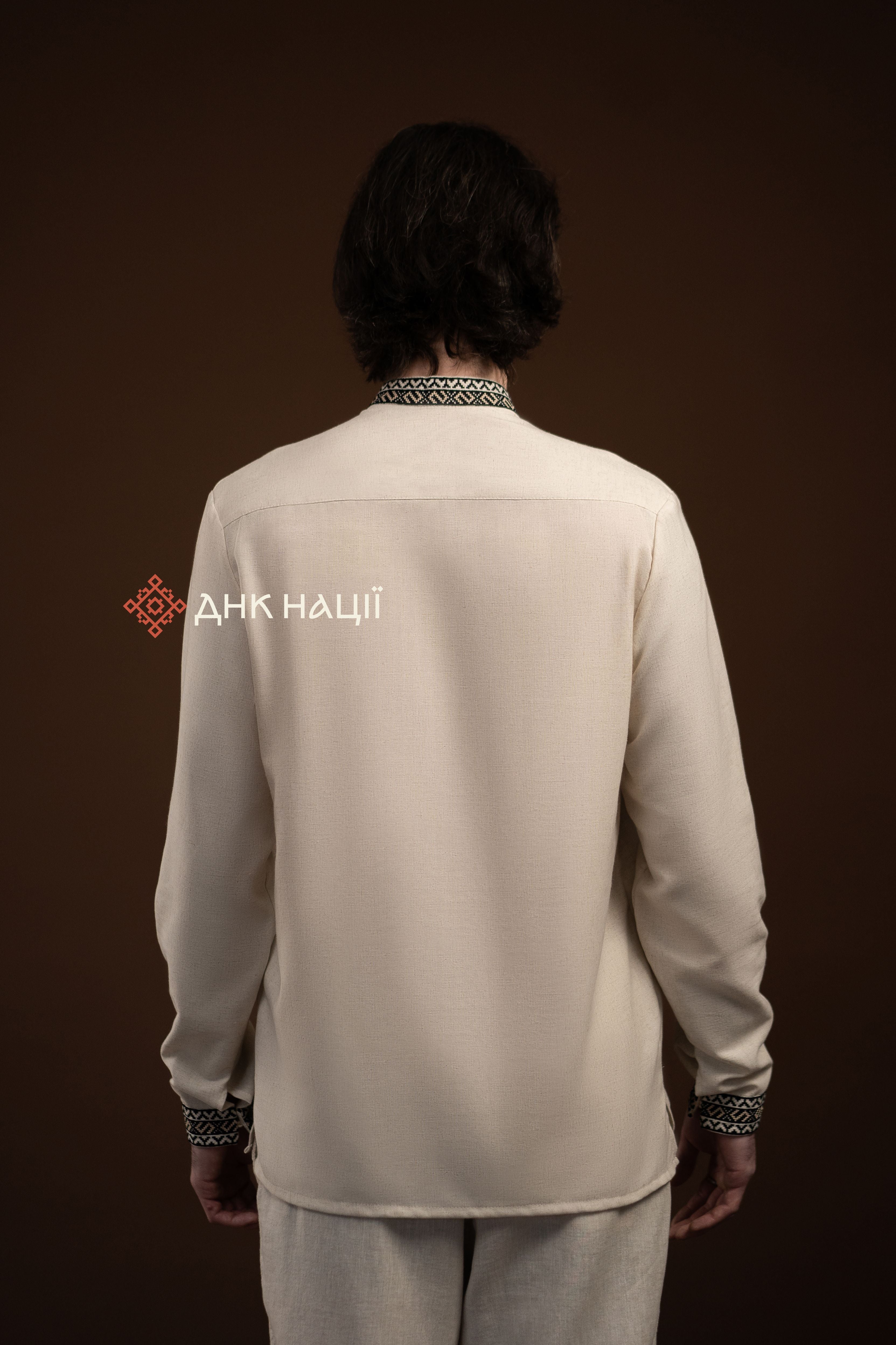 Вишиванка чоловіча "Черемош (3)"(бежева)