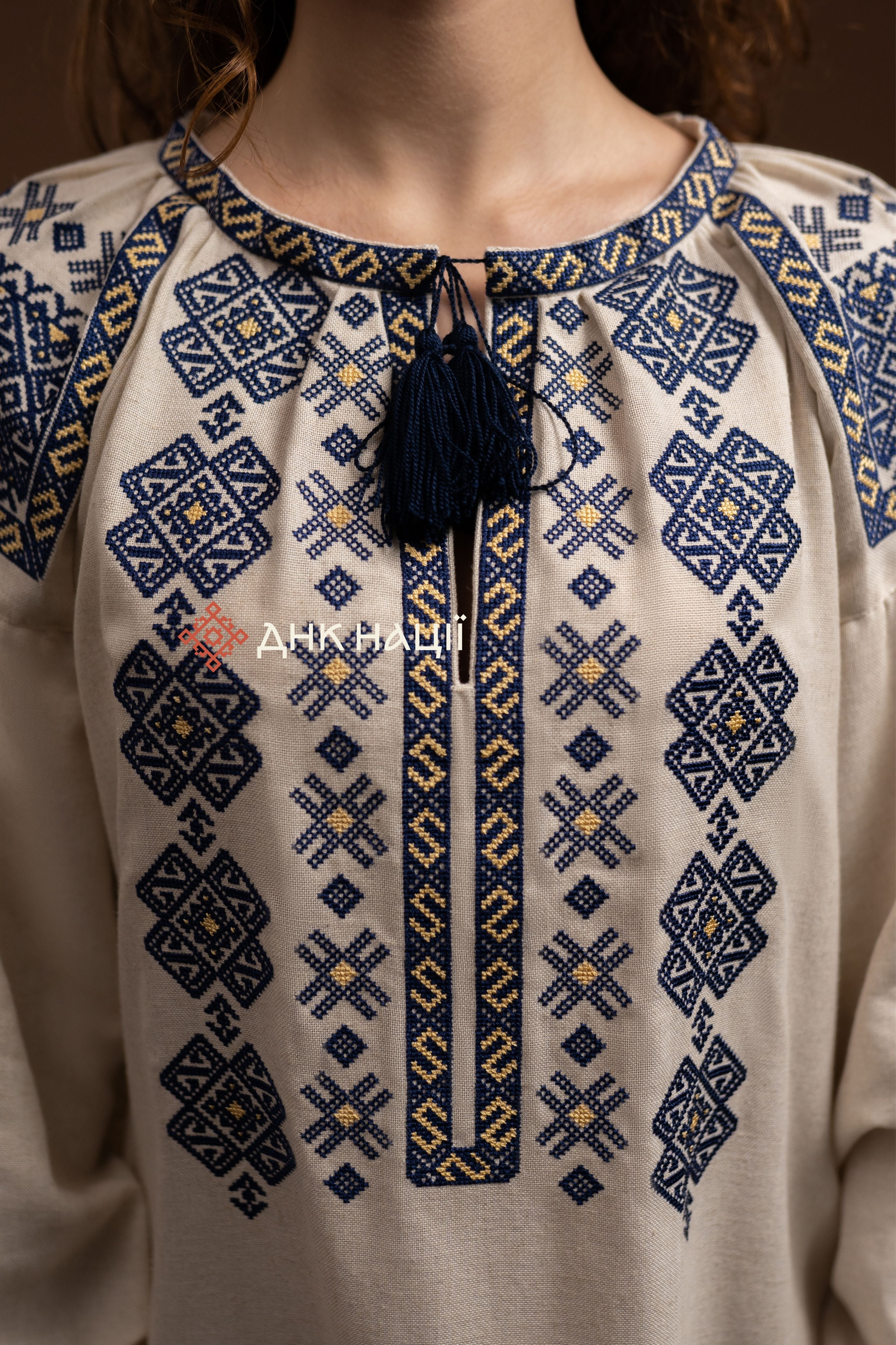 Вишита сукня "Черемош (2)"(бежева)