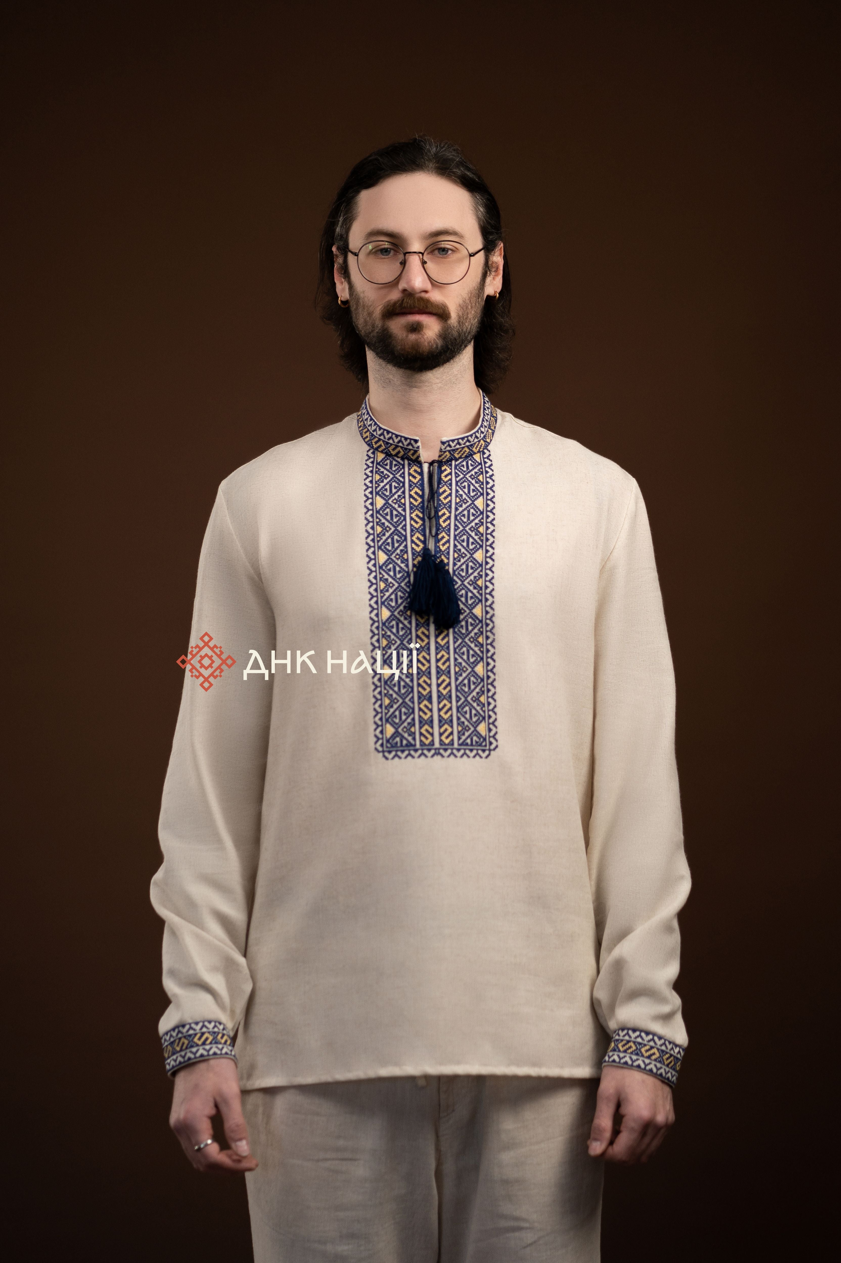 Вишиванка чоловіча "Черемош (2)"(бежева)