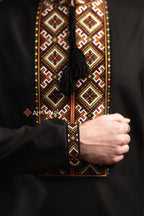 Вишиванка чоловіча "Добробут (2)"(чорна)