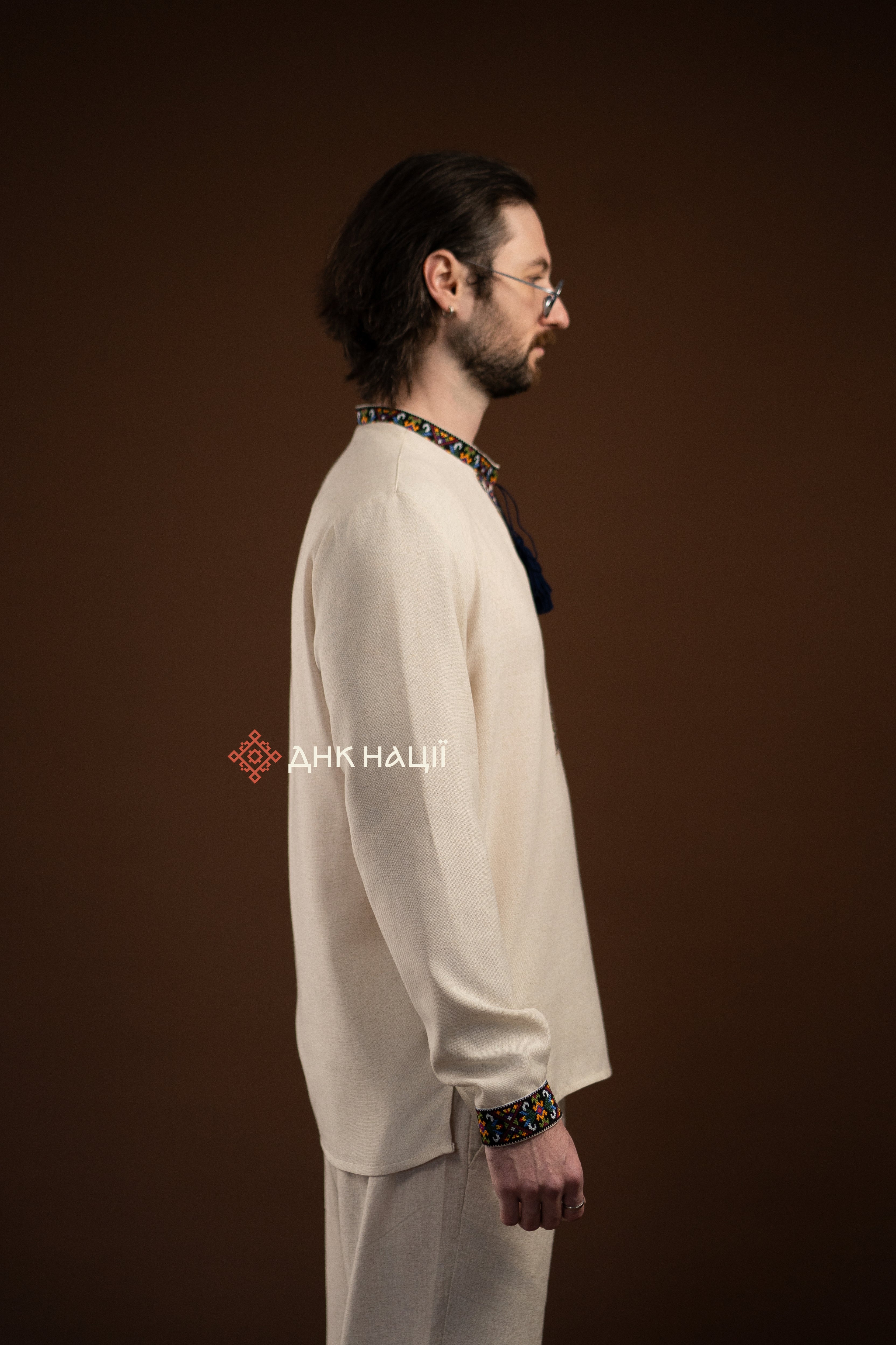 Men's Vyshyvanka "Koketka (2)" (beige)