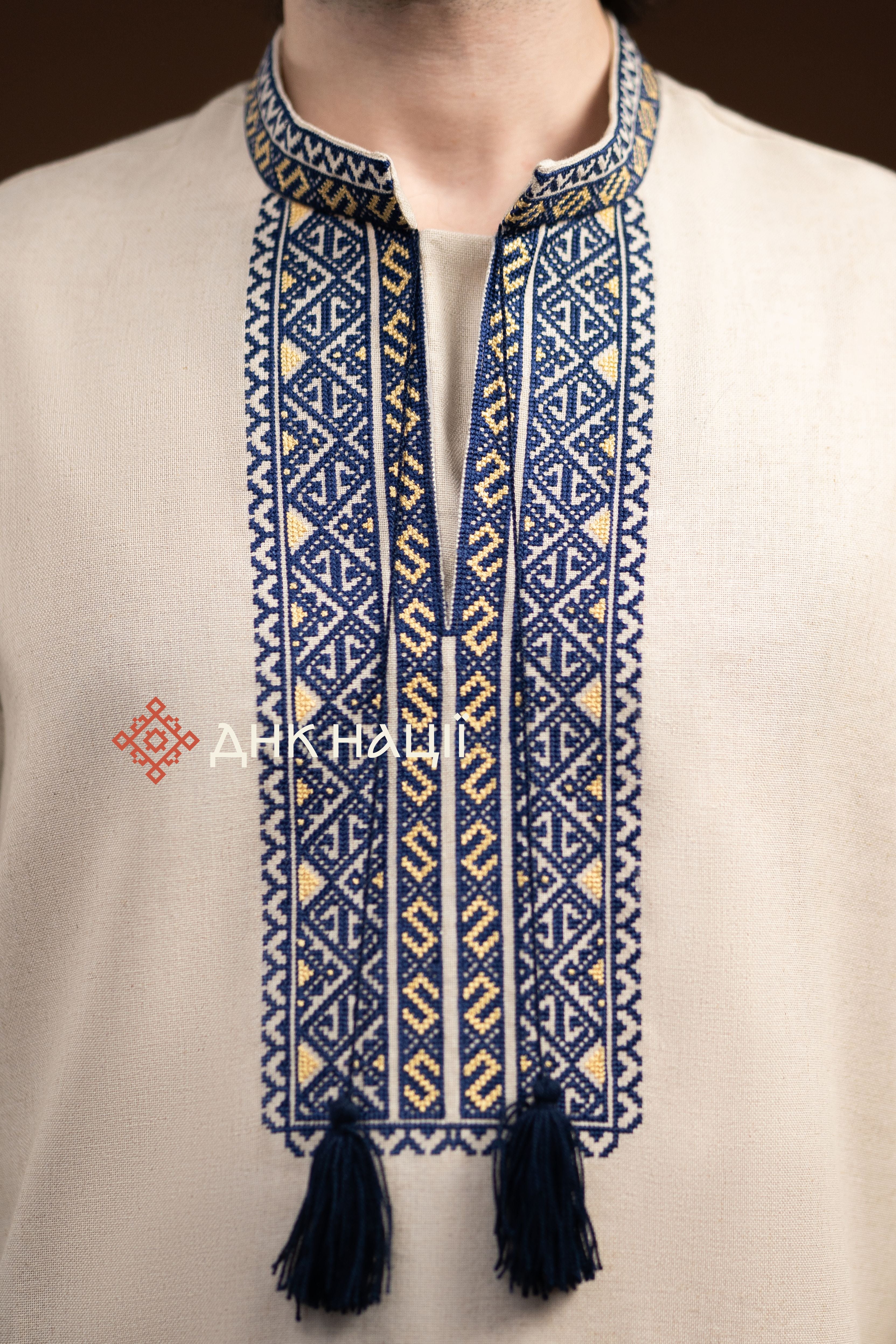 Вишиванка чоловіча "Черемош (2)"(бежева)