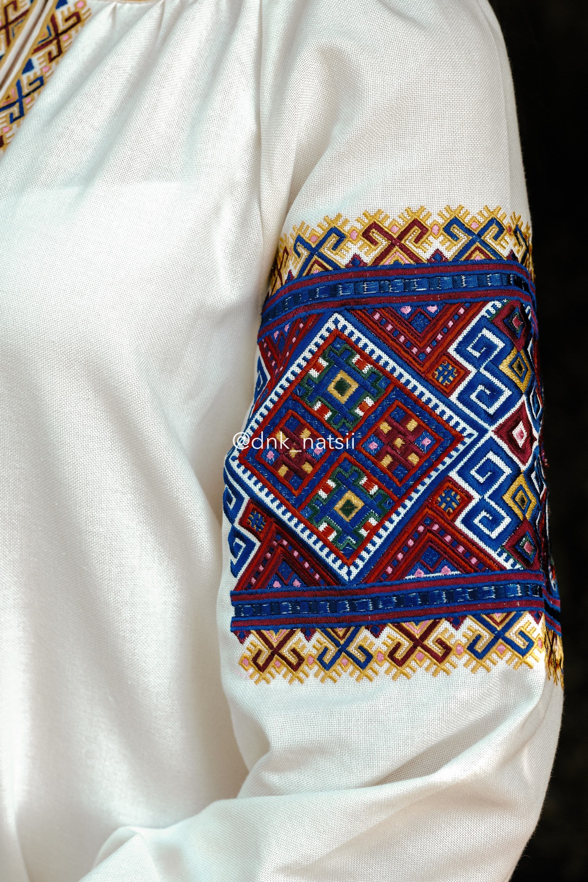 Вишита сукня "Верховинка"(молочна)