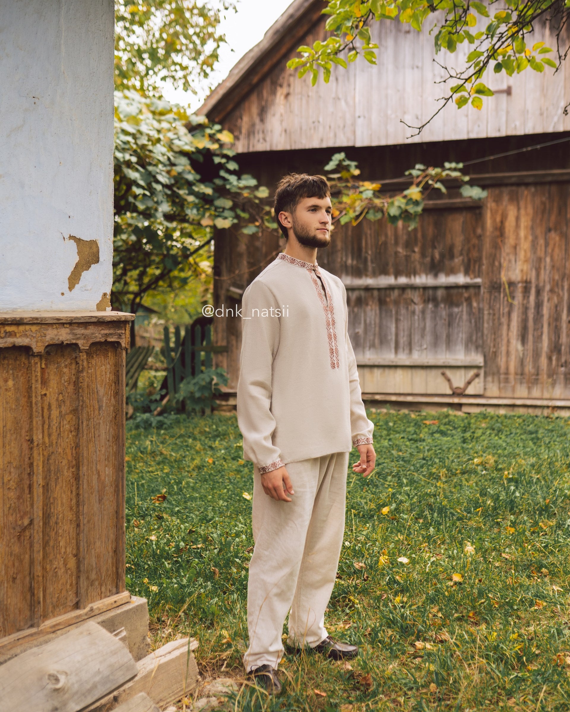 Вишиванка чоловіча "Княжа (2)"(сіра)